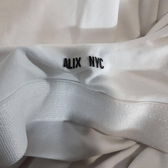 Alix Nyc Sleek White Mott Size M Tank Bodysuit - Picture 4 of 5